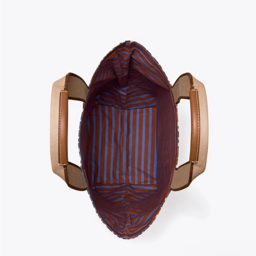 Tory Burch Brown Leopard Print Tote - Picture 3 of 8